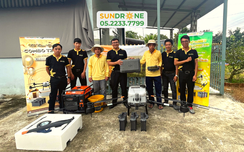 Thêm một combo DJI AGRAS T20P về với Kiêng Giang | SunDrone Bàn Giao Máy Bay Nông Nghiệp