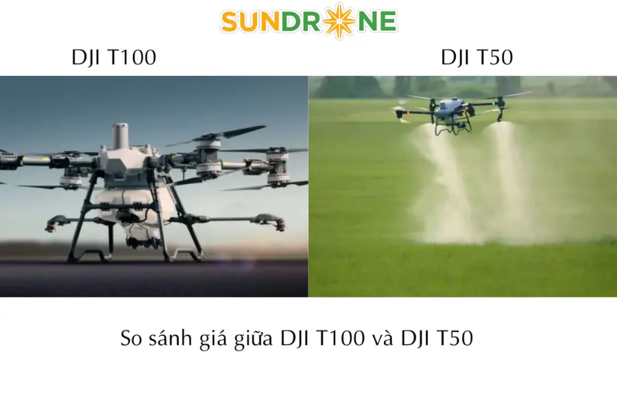 So sánh giá thành 2 dòng máy bay phun thuốc